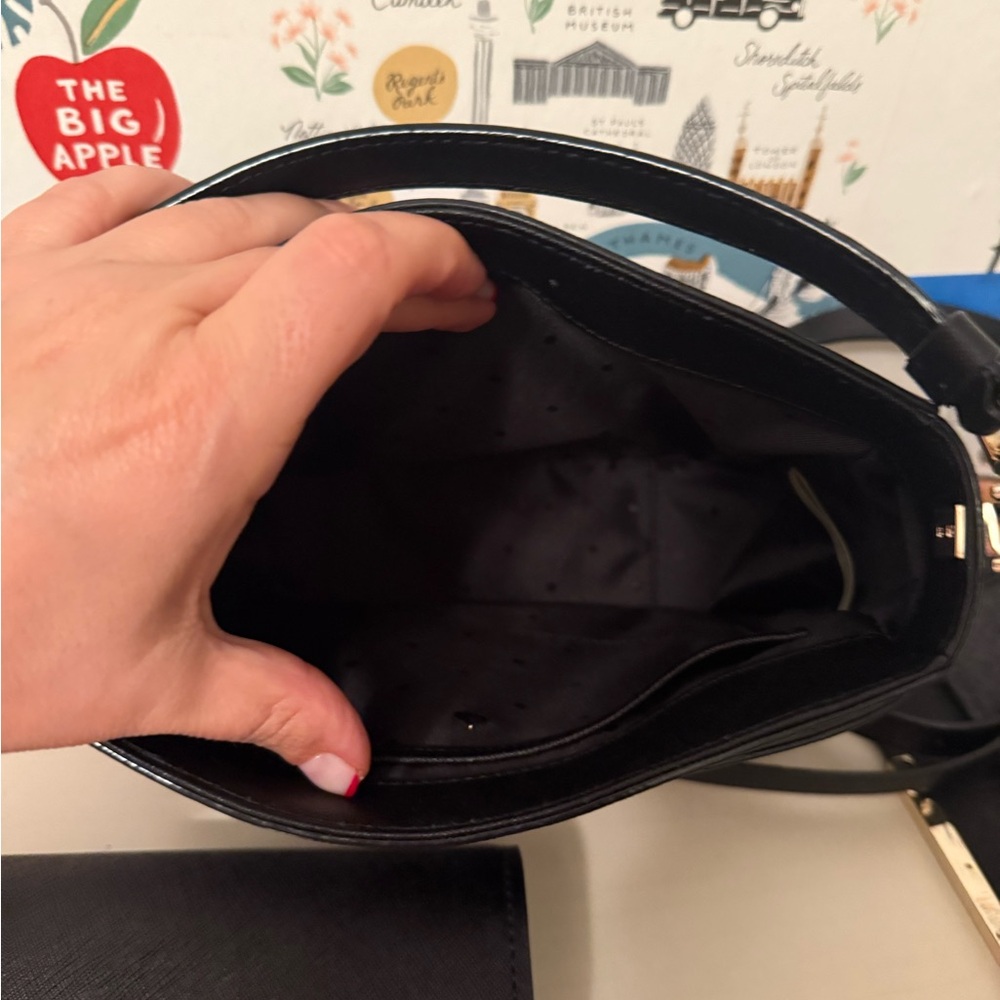 Kate Spade Byrdie Black Crossbody Bag Set with two interchangeable options - Picture 8 of 11